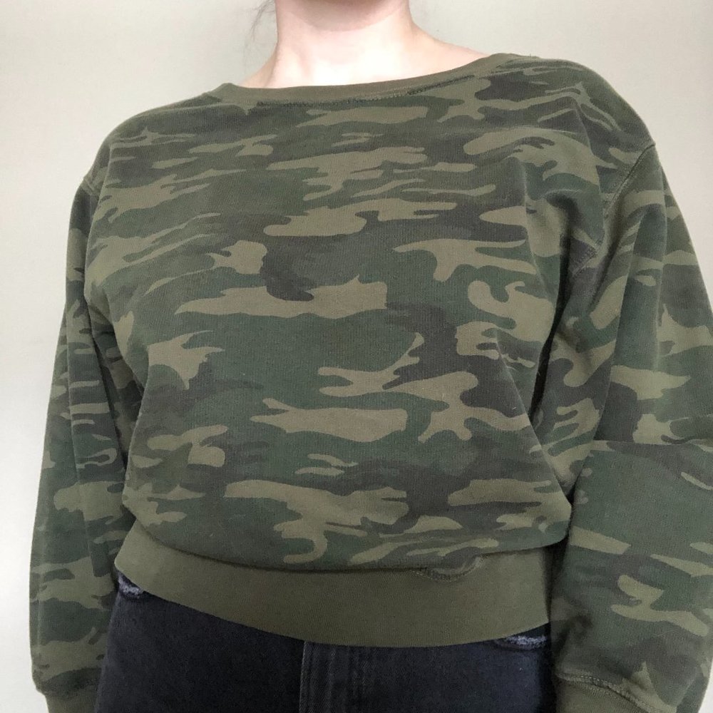 Sanctuary Camo Sweatshirt